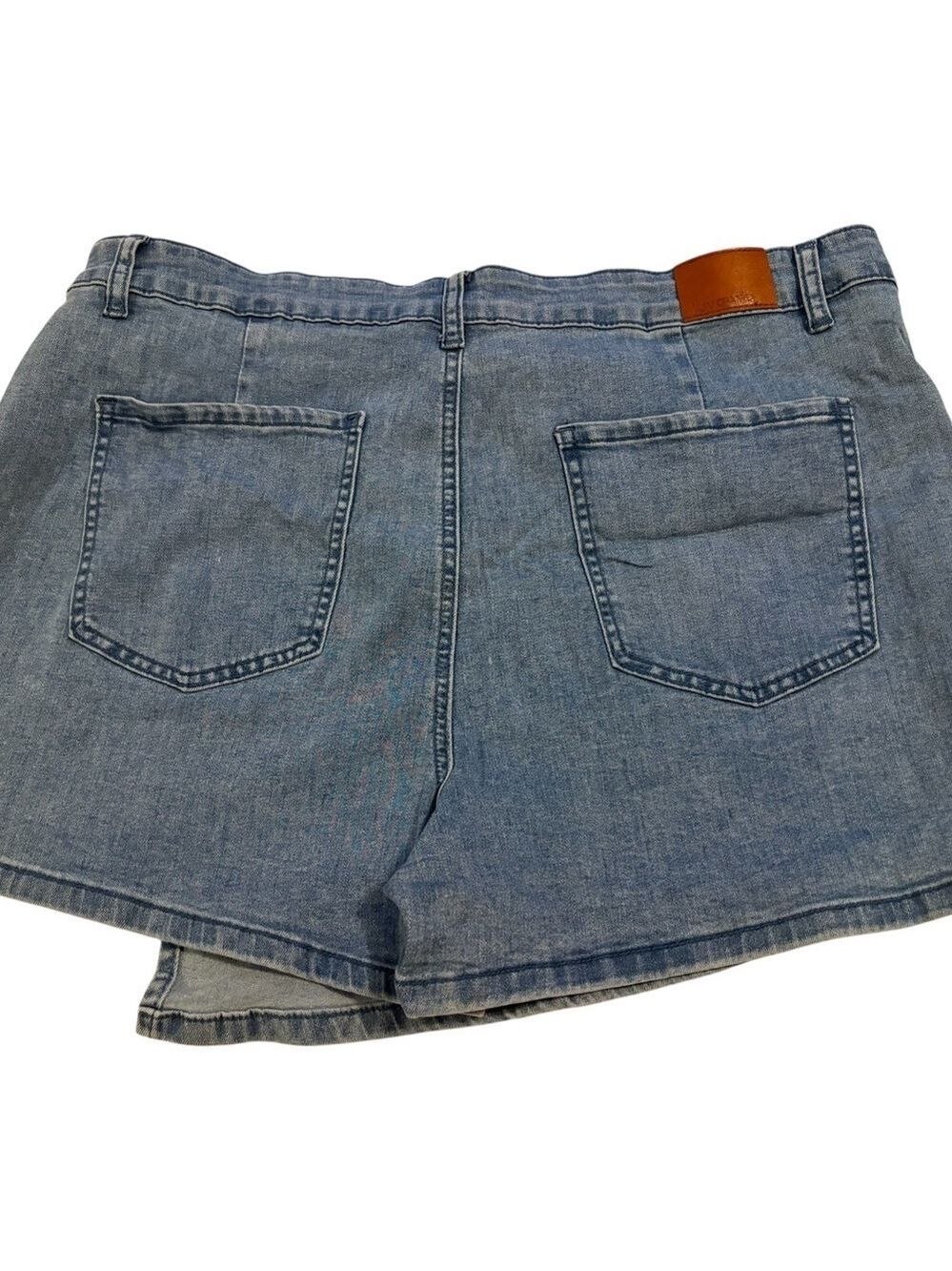 Blue Denim Mini Skirt Short Stylish - Picture 5 of 9